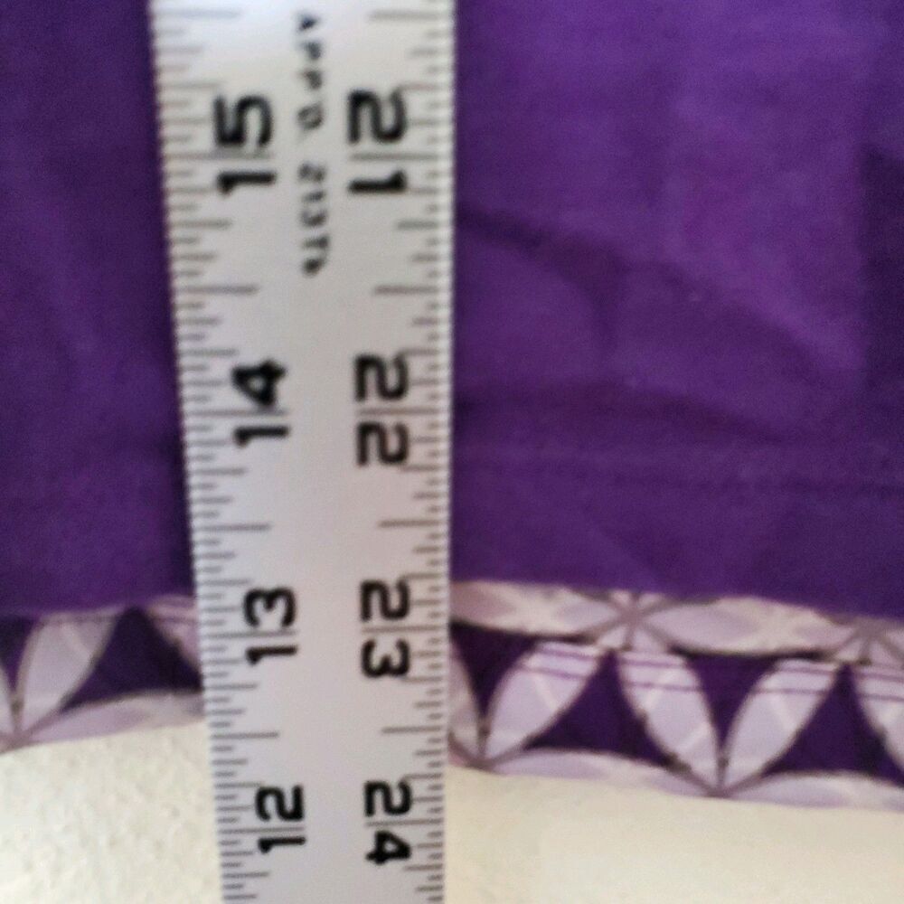 Ann Taylor Sleeveless Top Geometric Design, Purple Satin Womens Size XS - Picture 9 of 13